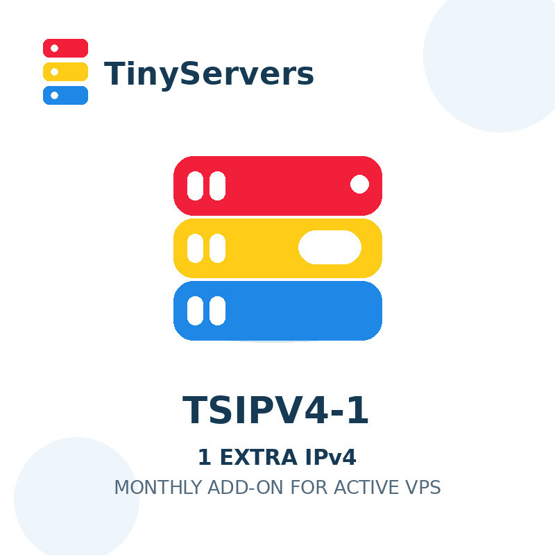 1 Extra IPv4 for VPS